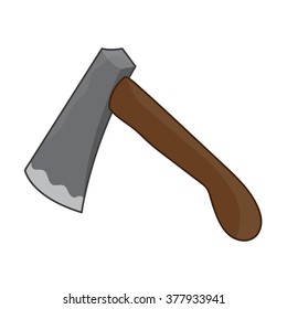axe isolated illustration on white background