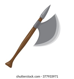 axe isolated illustration on white background
