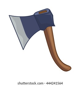 axe isolated illustration on white background