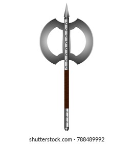 Axe isolated on white background, Vector illustration