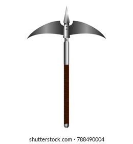 Axe isolated on white background, Vector illustration