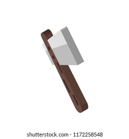 Axe isometric left top view 3D icon