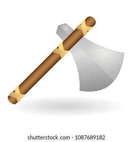 Axe Knight Emoji Icon Object Symbol Gradient Vector Art Design Cartoon Isolated Background