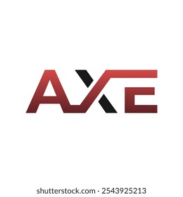 Logotipo de letra AX Logotipo de tipografía de Iniciales AX. Logotipo Monogram Tipografía AX para empresas de tecnología y marca inmobiliaria