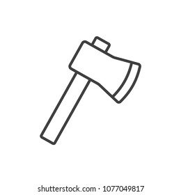 Axe line icon.