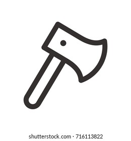 Axe Line Icon 