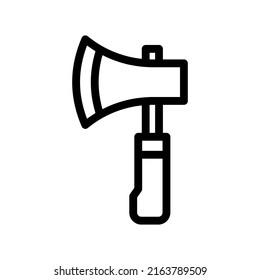 axe line icon illustration vector graphic