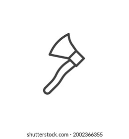 Icono de línea de fax. signo de estilo lineal para concepto móvil y diseño web. Icono vectorial de contorno de herramienta Ax. Símbolo, ilustración del logotipo. Gráficos vectoriales