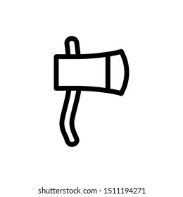 axe line icon sign.axe symbol, logo illustration. Different style icons set. Pixel perfect vector graphics - Vector