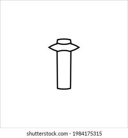 Icono de línea de fax. Símbolo de fondo de afiche de visualización simple. Elemento de diseño de logotipo. Impresión de camisetas. Vector para pegatinas.