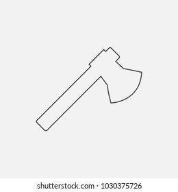axe line icon vector illustration. tool line icon vector.