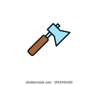 Icono de línea de fax. Símbolo vectorial en estilo plano y a la moda sobre fondo blanco. Cantar de viajes para diseño.