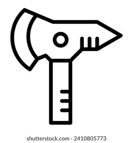 Axe Line Vector Line Icon Design