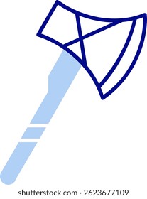 Axe Line vector Icon Design