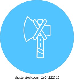 Design de ícone de vetor Linha Ax