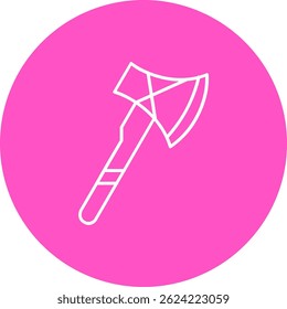 Axe Line vector Icon Design
