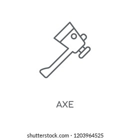 Axe linear icon. Axe concept stroke symbol design. Thin graphic elements vector illustration, outline pattern on a white background, eps 10.