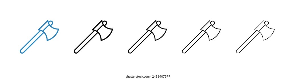 Axe liner icon vector set.