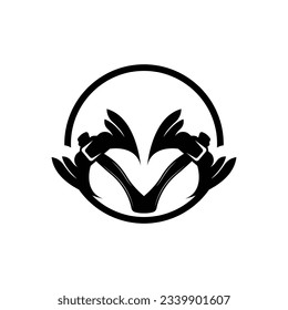 Axe Logo Design, Lumberjack Carpentry Wood Cutting Tool label, badge