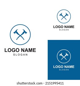 Axe Logo Hatchet Logo Concept Design Stock Vector (Royalty Free ...