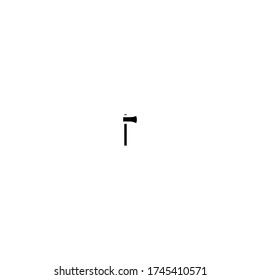 diseño de icono del logotipo de ax con estilo de línea simple