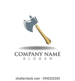 Axe logo icon design template elements, equipment symbol vector template