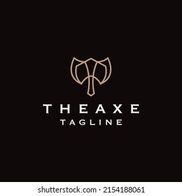 Axe logo icon design template flat vector