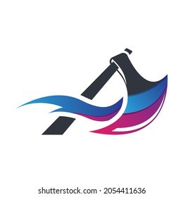 Ax-Logo mit Buchstaben und Vektorsymbol-Design