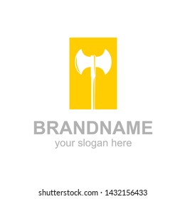 Axe logo for multimedia industry or business and consulting company