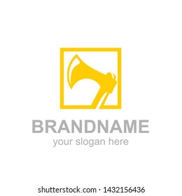 Axe logo for multimedia industry or business and consulting company