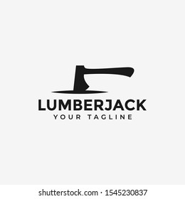 Axe, Lumberjack, Wood Logging Logo Design Template