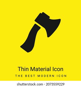 Axe minimal bright yellow material icon