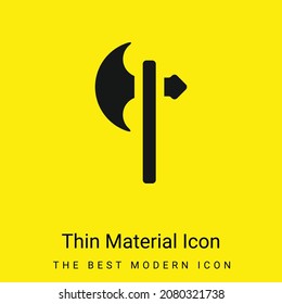 Axe minimal bright yellow material icon