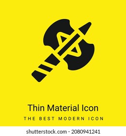 Axe minimal bright yellow material icon