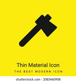 Axe minimal bright yellow material icon