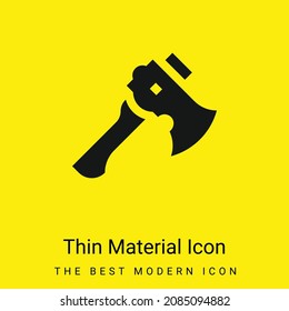 Axe minimal bright yellow material icon