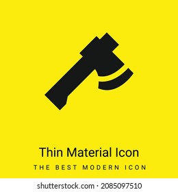 Axe minimal bright yellow material icon