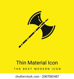 Icono mínimo de material amarillo brillante