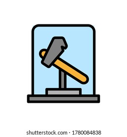 Axe, museum icon. Simple color with outline vector elements of historical things icons for ui and ux, website or mobile application