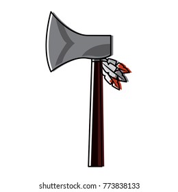axe native american indian weapon