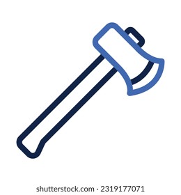 Axe outline icon. Adventure icon set. Vector illustration isolated on white background.