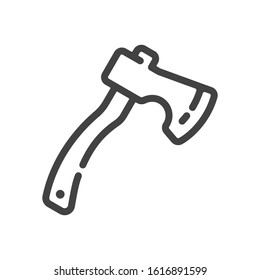 Axe outline icon. Vector illustration.