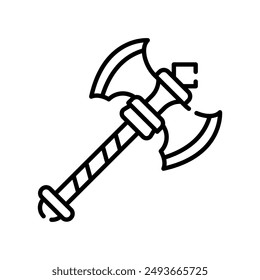 Axe Outline Icon, Vector illustration