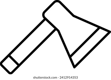 axe Outline vector illustration icon