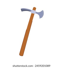 axe pickaxe cartoon. tool shovel, pickax pickaxe, rock chisel axe pickaxe sign. isolated symbol vector illustration