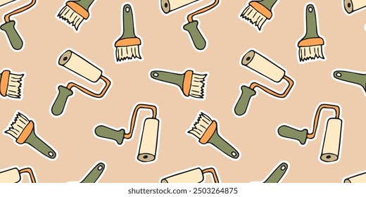 axe. saw. a hammer. blade. the tool. vector. doodle. the pattern. seamless pattern. for textiles. beautiful pattern for printing on wrapping paper.