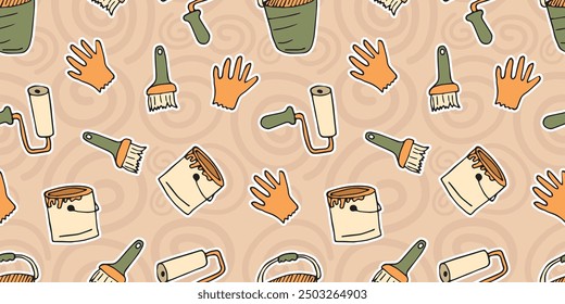 axe. saw. a hammer. blade. the tool. vector. doodle. the pattern. seamless pattern. for textiles. beautiful pattern for printing on wrapping paper.