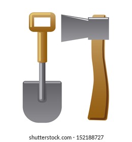 axe and shovel