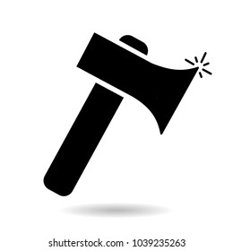 Axe silhouette icon