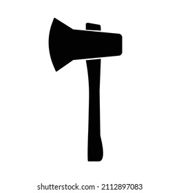 Axe silhouette icon. Work tool. Vector.